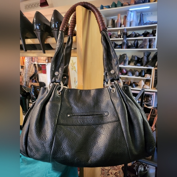 Black Leather Makowsky Bag - Picture 2 of 8